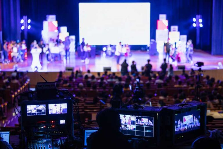 Live theatre performance included as part of a corporate event management experience